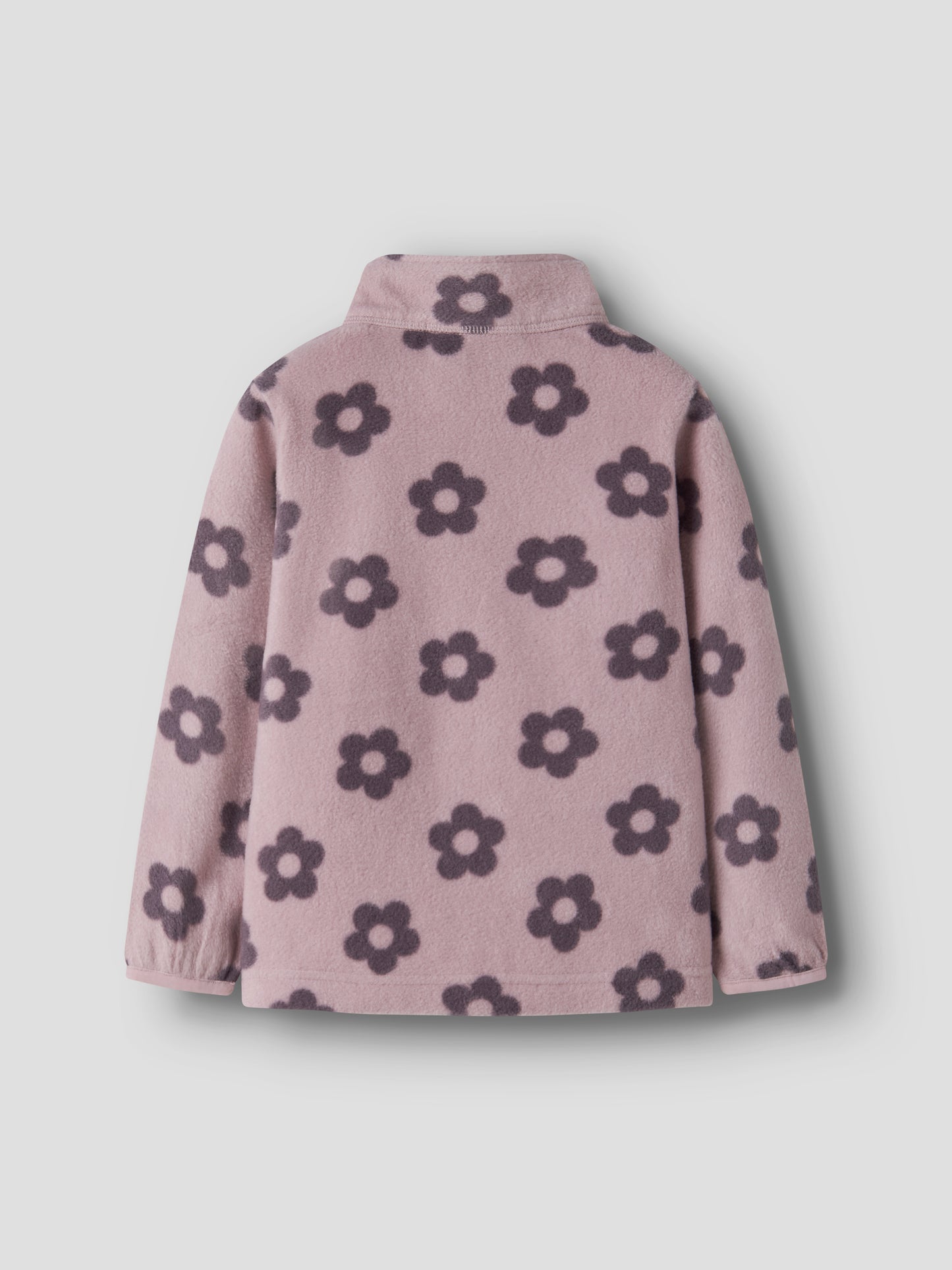 Fleecejacke mit elastischen Bündchen, Rückansicht