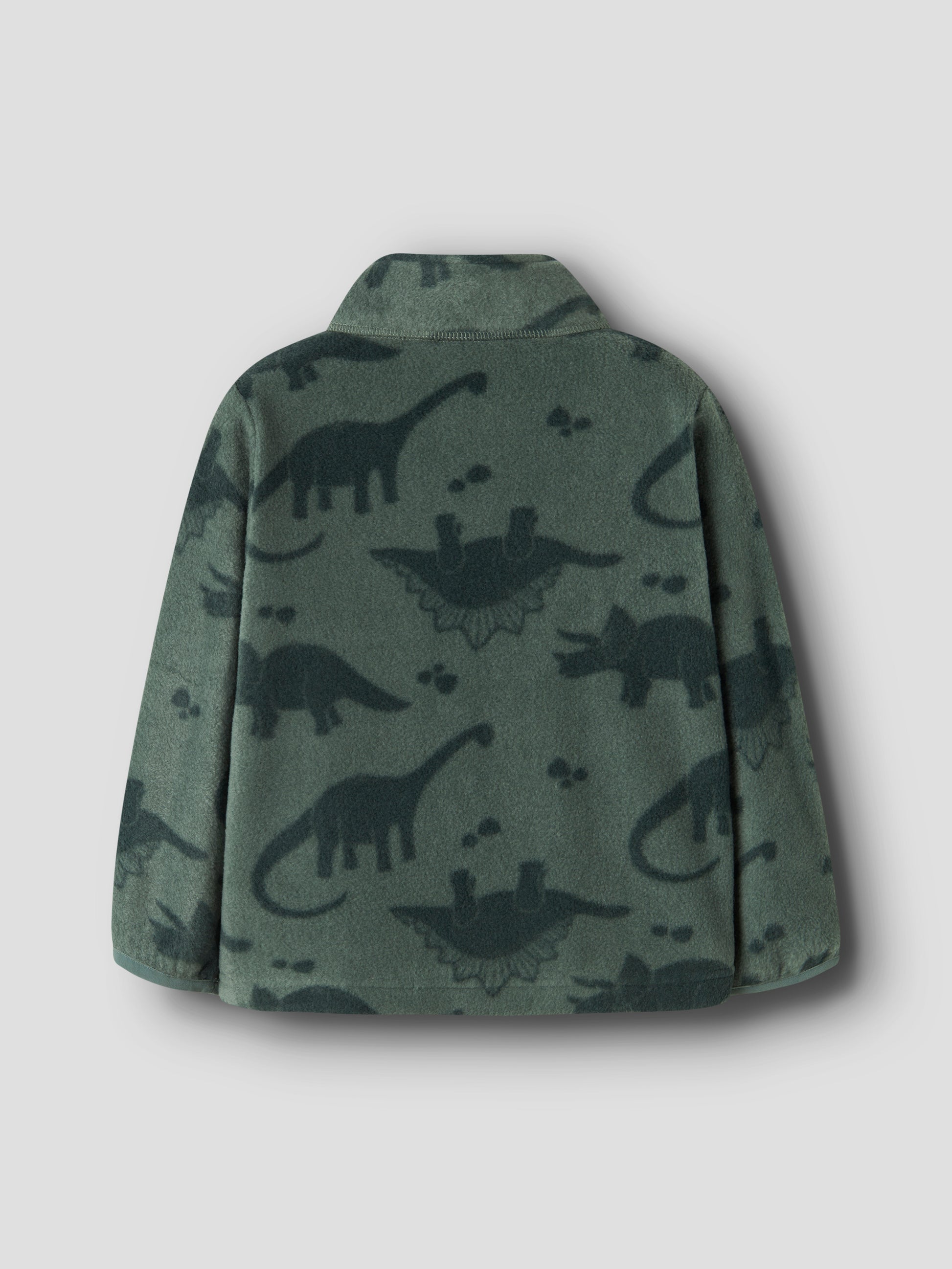 Fleecejacke mit elastischen Bündchen, Rückansicht