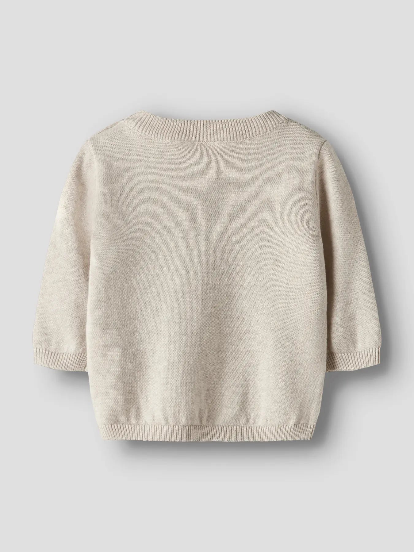 Rückansicht Strickpullover von NAME IT aus Bio-Baumwolle – Kinderladen Bärechind Winterthur Schweiz