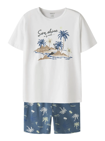 Kinder Pyjama-Set aus Bio-Baumwolle mit Sunshine-Print, Bärechind Winterthur Zürich Schweiz