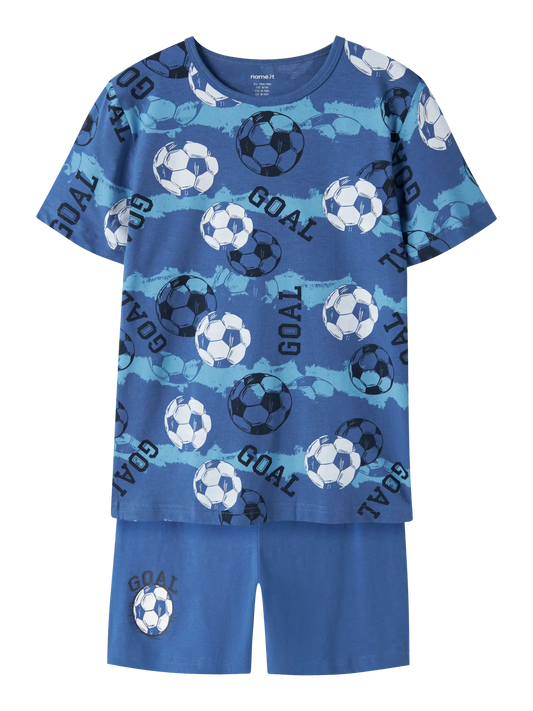Kinder Pyjama-Set mit Fussball-Print aus Bio-Baumwolle, Bärechind Winterthur Zürich Schweiz