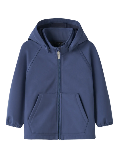 Name It Softshelljacke für Kinder in Dunkelblau mit Kapuze