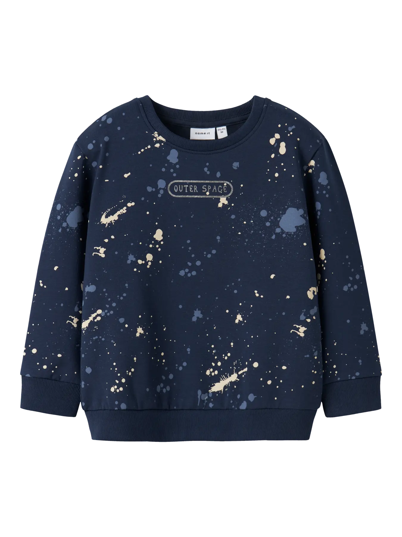 NAME IT Sweatshirt „Outer Space“ in Navy mit Allover-Print – Kinderladen Bärechind Winterthur Zürich Schweiz