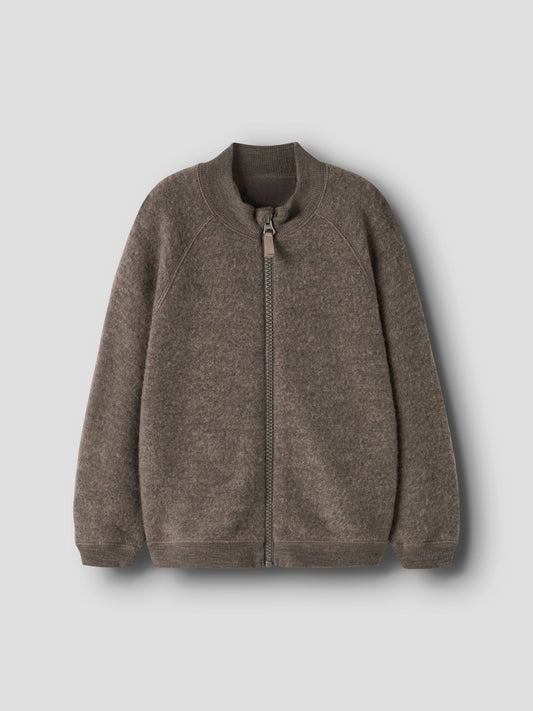 Name It Wollfleece Jacke in Morel aus 100% Wolle für Kinder im Bärechind Winterthur Schweiz
