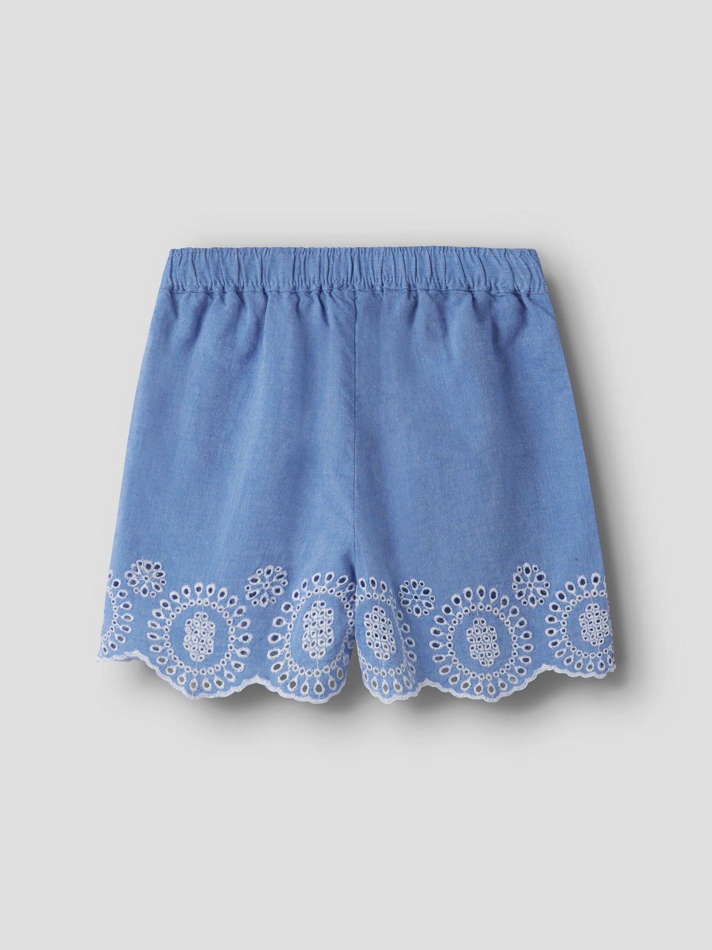 NameIt Kinder Shorts blau mit Stickerei am Saum Detail, Bärechind Winterthur Zürich Schweiz kaufen