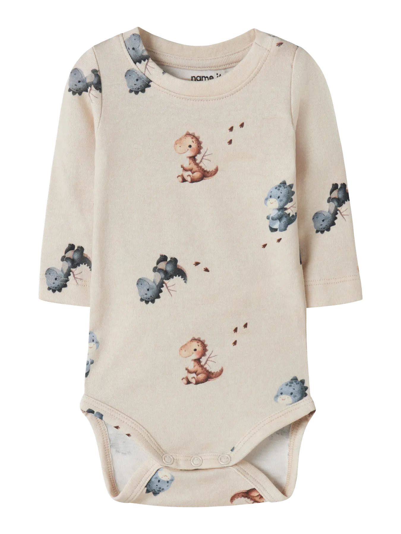 NAME IT Langarmbody mit Dino Muster für Babys bei Bärechind Winterthur Zürich Schweiz