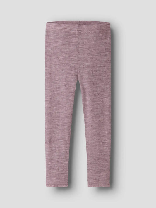 Name it Merino Feinstrick Leggings in Toadstool, Vorderansicht