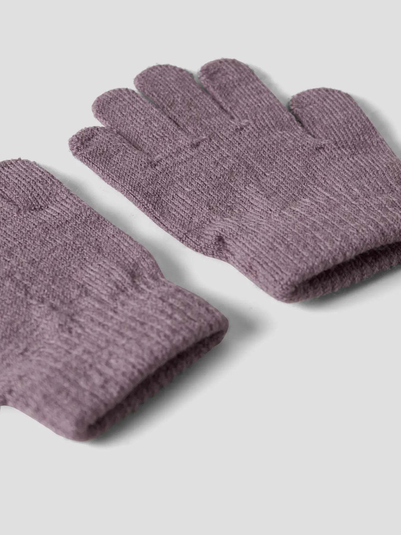 Fingerhandschuhe aus Merinowolle mit Nylon und Elastan, dehnbar und mitwachsend