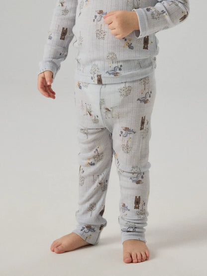 Detailansicht der Needle Lange Leggings Kinder in Arctic Ice