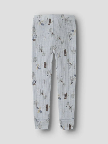 Lange Legging aus 100% Merinowolle im Needle-Strick, ideal zum Schichten