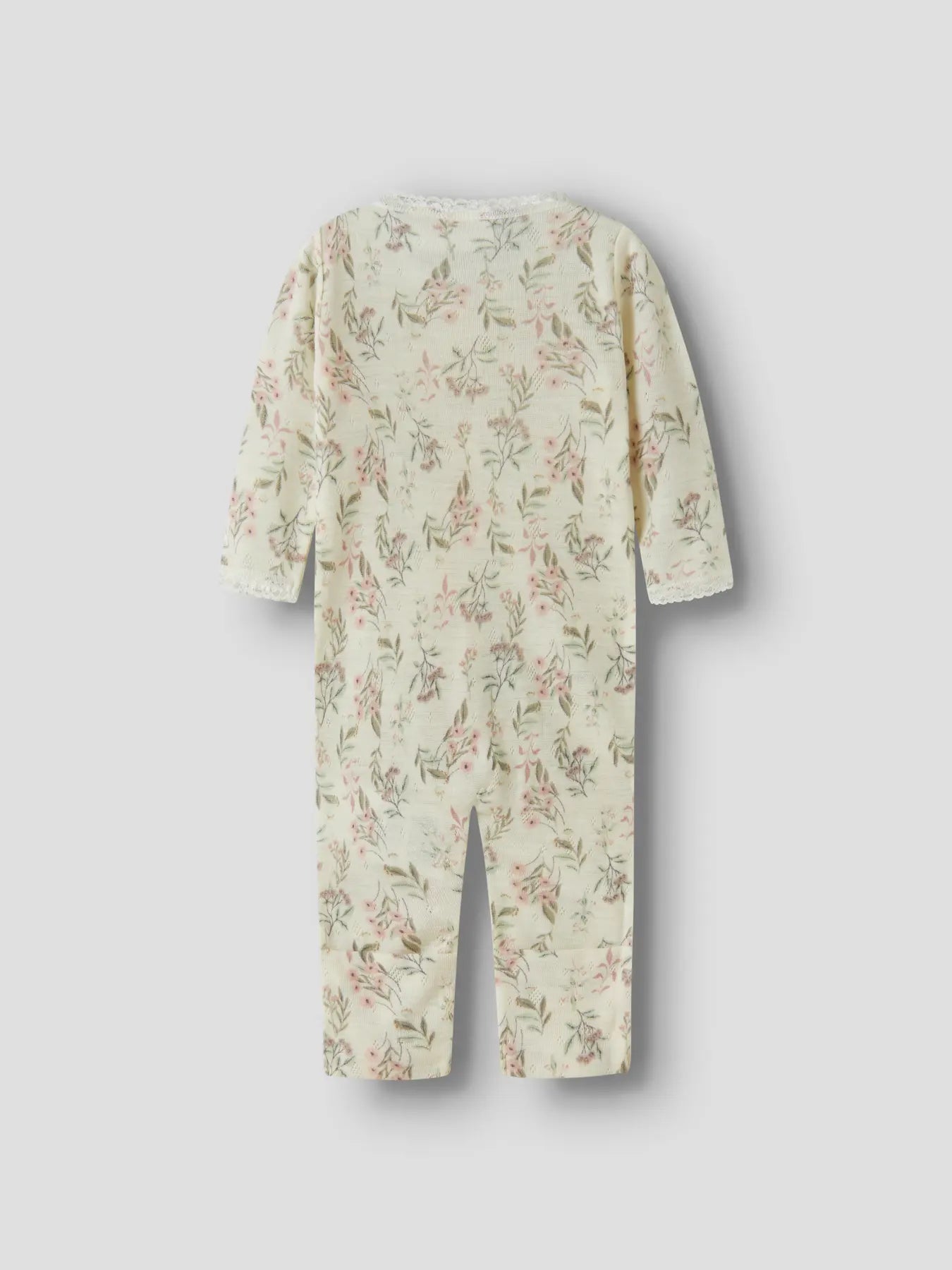 Pyjama-Overall aus 100% Merinowolle, warm für die Nacht