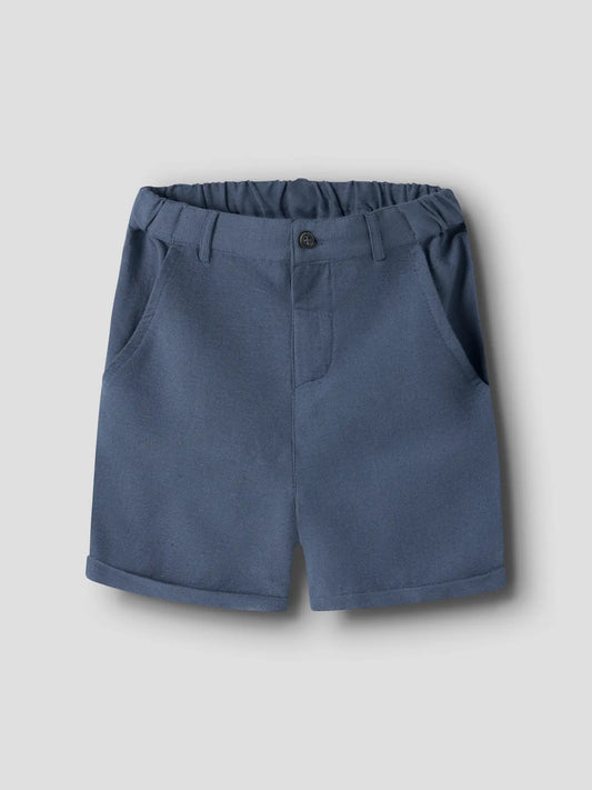 Blaue Kinder Shorts aus Viskose, Baumwolle und Leinen von name it bei Bärechind in Winterthur, Zürich, Schweiz