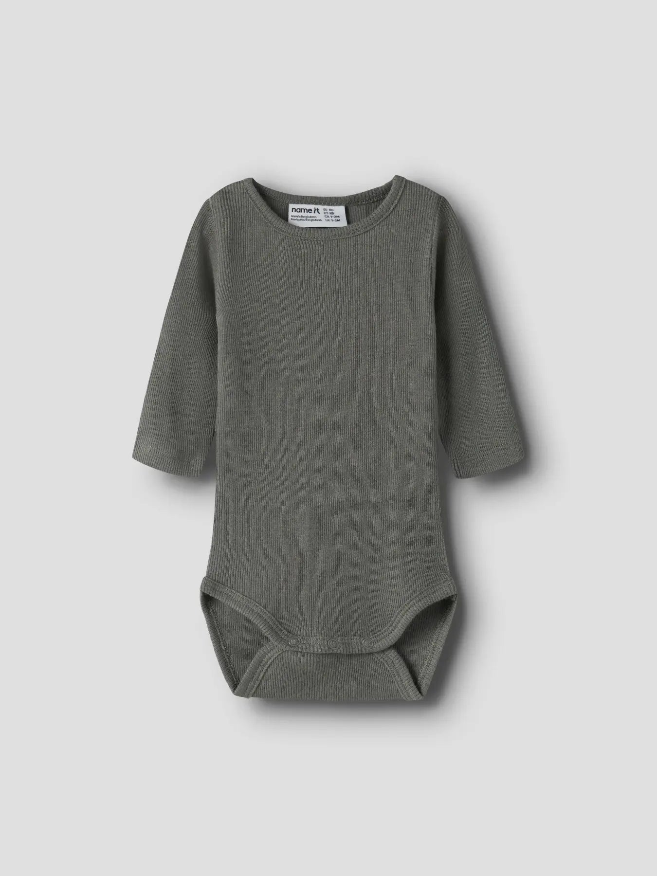 Name it Wolle-Seide Body in Mulled Basil, Vorderansicht