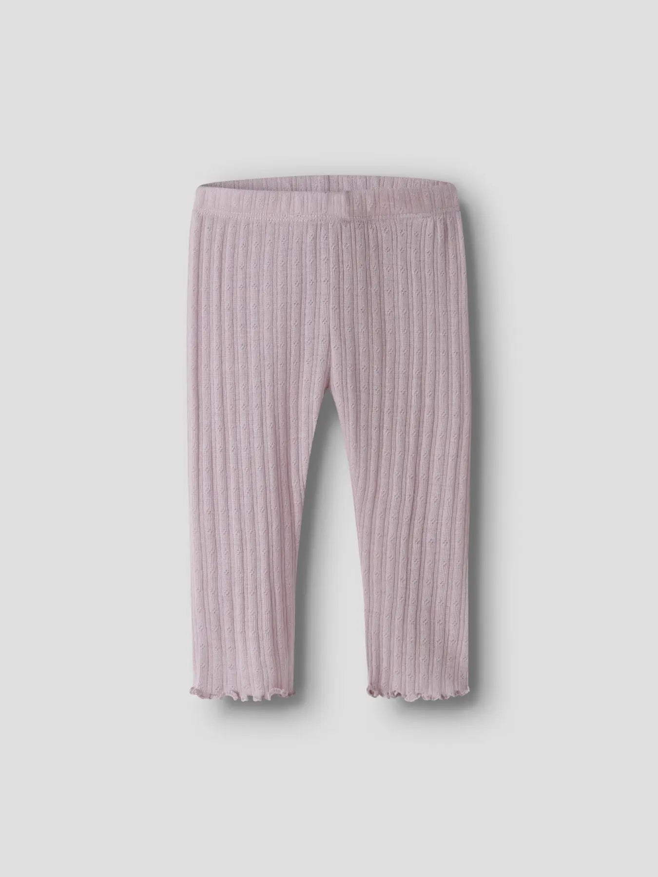 Name it Wolle-Seide Leggings in Violet Ice, Vorderansicht