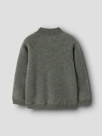 Wollfleece Cardigan aus 100% Merinowolle, wärmend und vielseitig