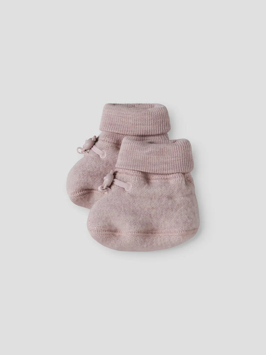 Name it Wollfleece Hausschuhe in Violet Ice, Vorderansicht