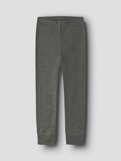 Fein gerippte Merinowolle Leggings, ideal zum Schichten unter Regenhose oder Skianzug

