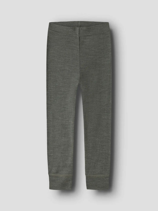 Fein gerippte Merinowolle Leggings, ideal zum Schichten unter Regenhose oder Skianzug

