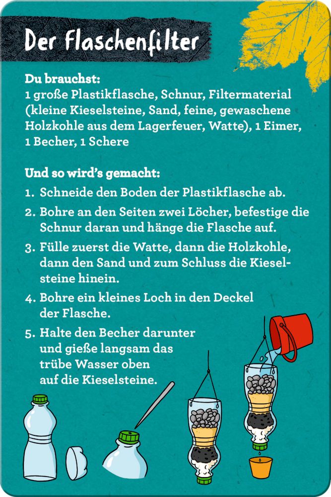 Karten mit Natur Experimenten und Survival Tipps für Kinder aus der Nature Zoom Reihe im Kinderladen Bärechind Winterthur Zürich Schweiz.
