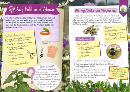 Naturforscher Kids Mitmachbuch für unterwegs – Natur entdecken und Experimente für Kinder Buch im Kinderladen Bärechind Winterthur Schweiz.