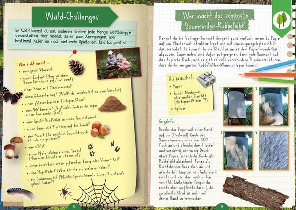 Naturforscher Kids Mitmachbuch im Wald – Waldabenteuer und Experimente für Kinder Buch im Kinderladen Bärechind Winterthur Schweiz