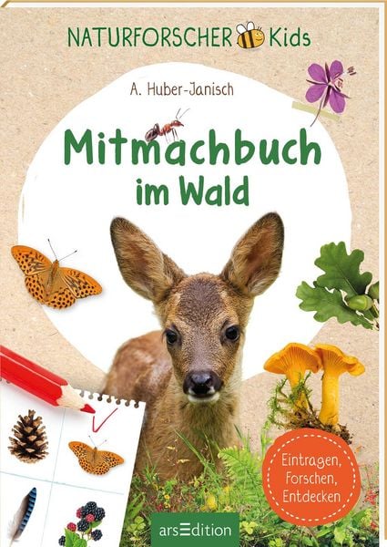 Naturforscher Kids Mitmachbuch im Wald – Waldabenteuer und Experimente für Kinder Buch im Kinderladen Bärechind Winterthur Schweiz.