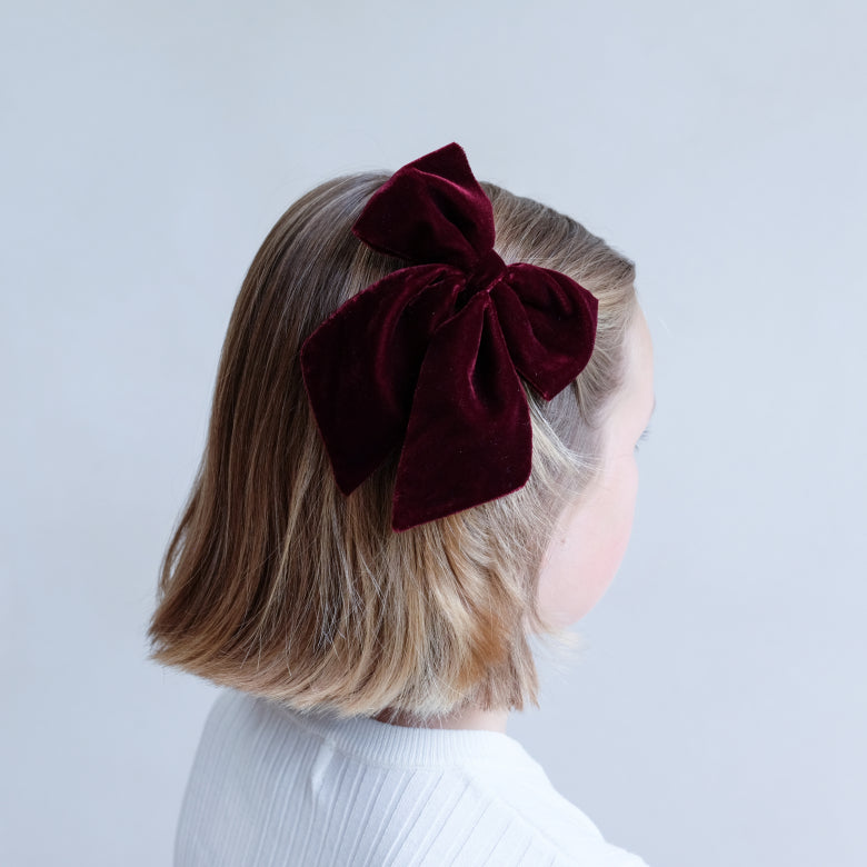 Agnes Oversize Bow Pack - Burgund