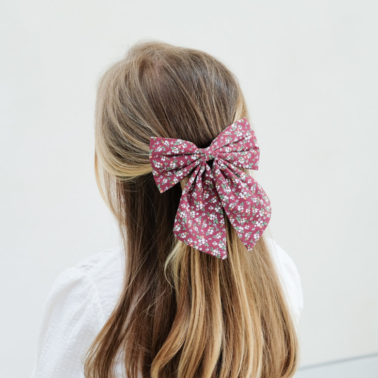 Agnes Oversize Bow Pack - Burgund