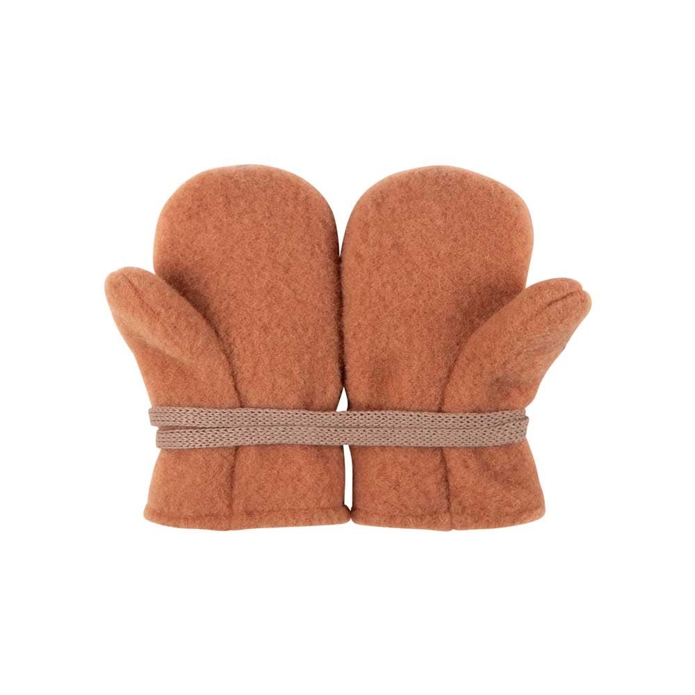 Pure Pure Babyhandschuhe Wollfleece in Mocha bei Bärechind