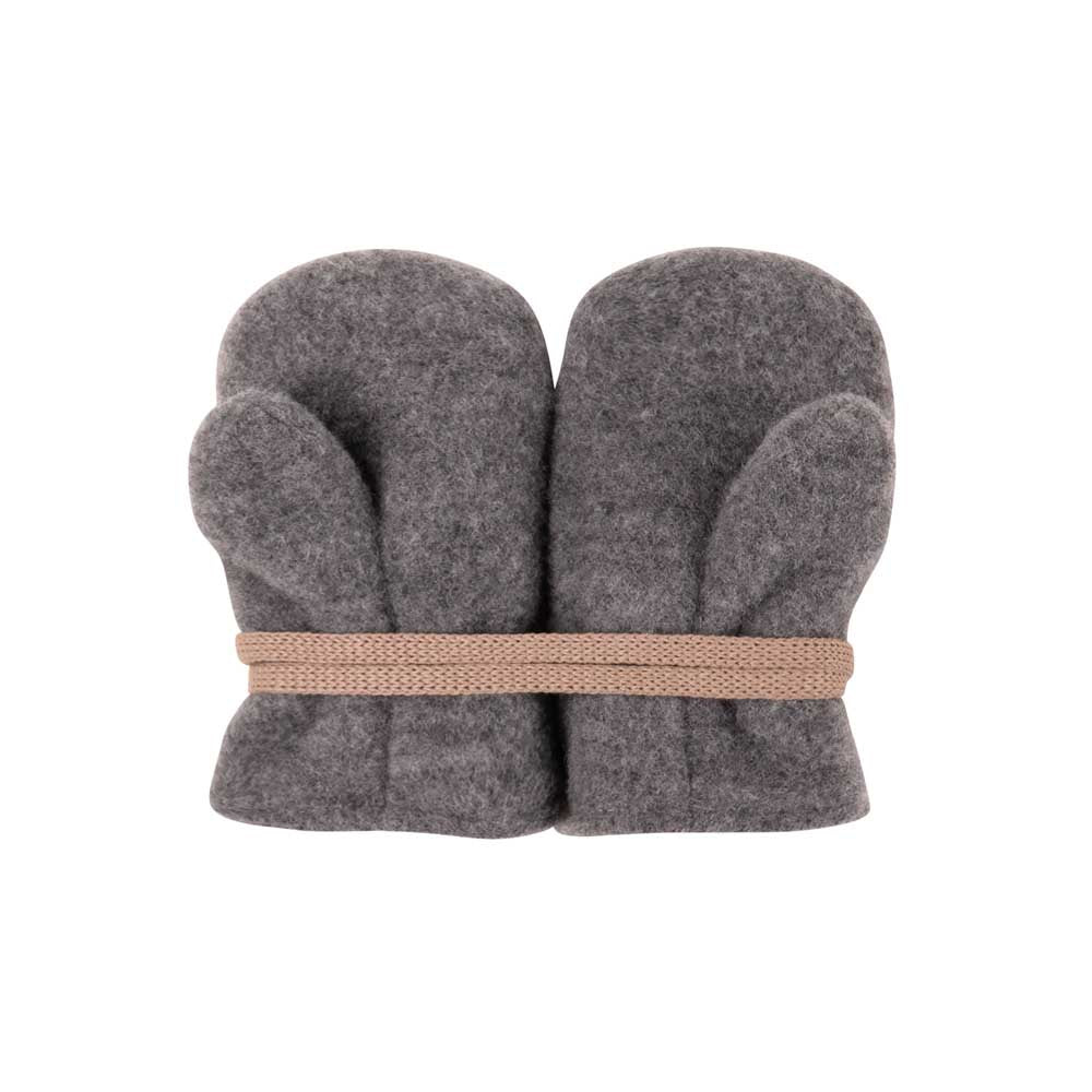 Pure Pure Babyhandschuhe Wollfleece in Schiefer bei Bärechind