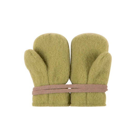 Pure Pure Babyhandschuhe Wollfleece in Soft-Green bei Bärechind