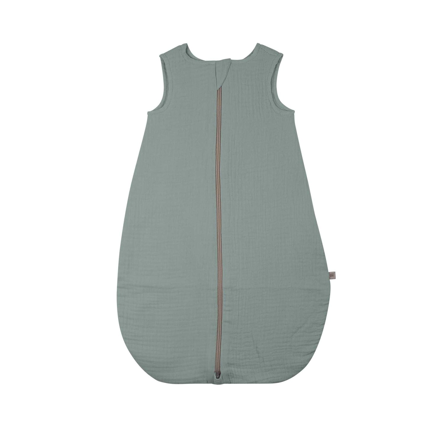 Schlafsack aus Musselin in Salbei von Pure Pure by Bauer – nachhaltige Babyausstattung in Winterthur, Zürich, Schweiz.