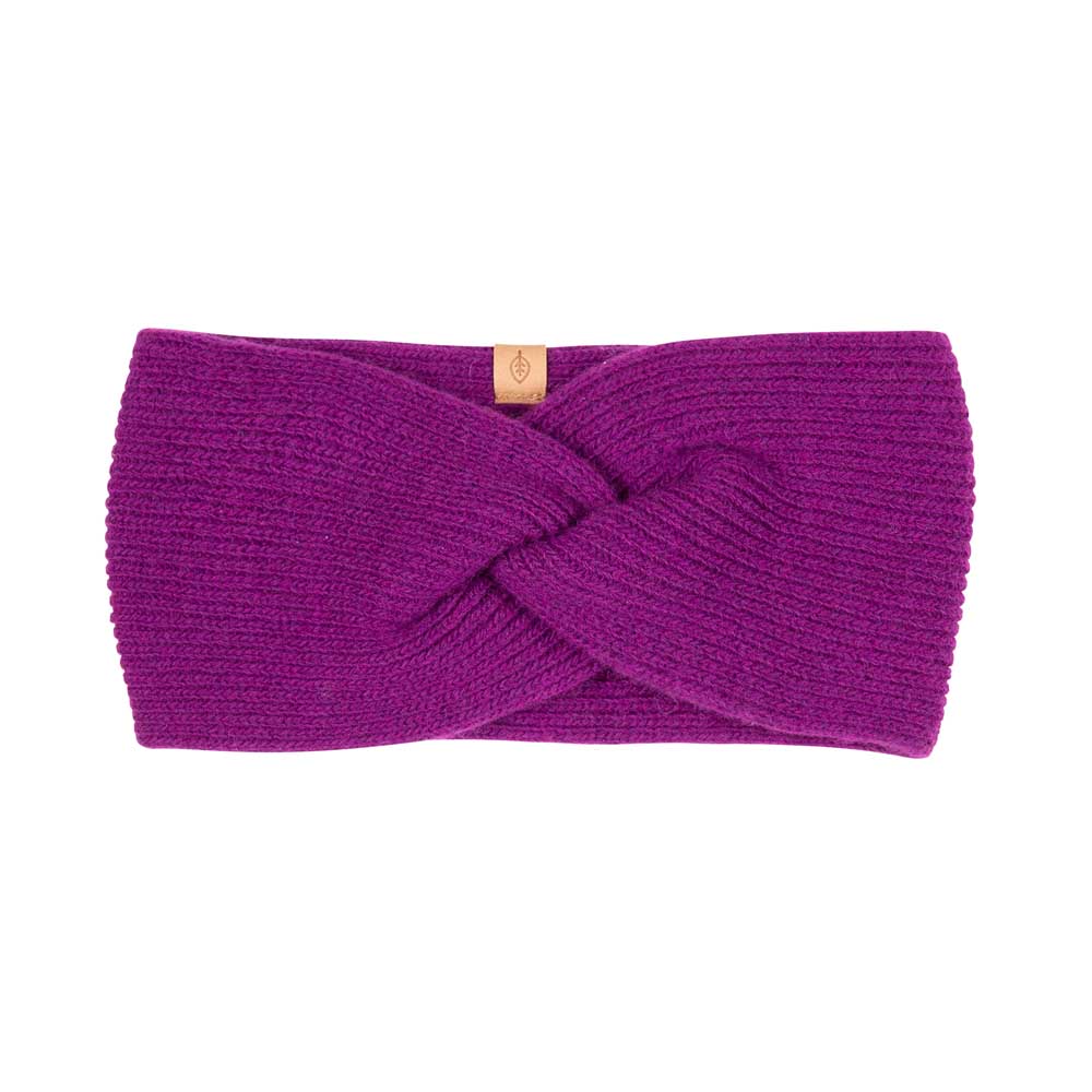 Pure Pure Damen Stirnband Kaschmir in Purple-Wine bei Bärechind