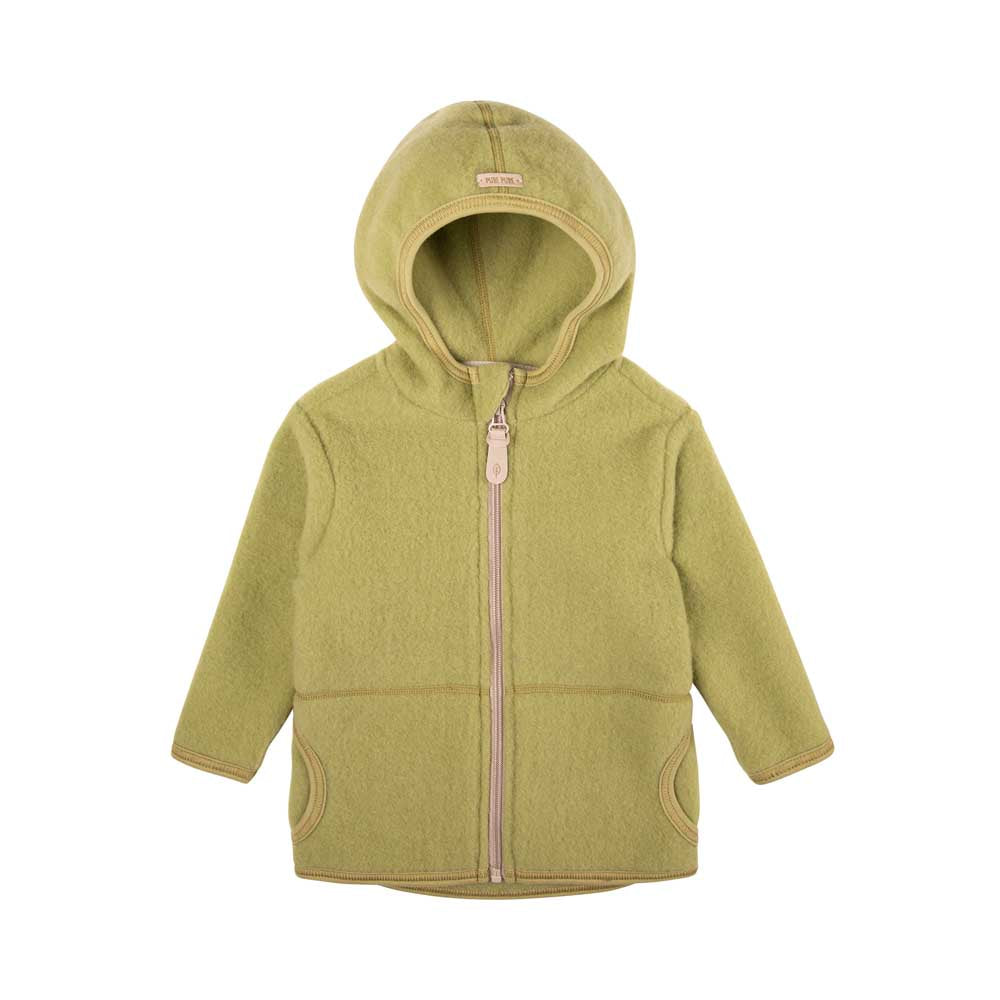 Pure Pure Kinderwollfleece Jacke in Soft-Green bei Bärechind