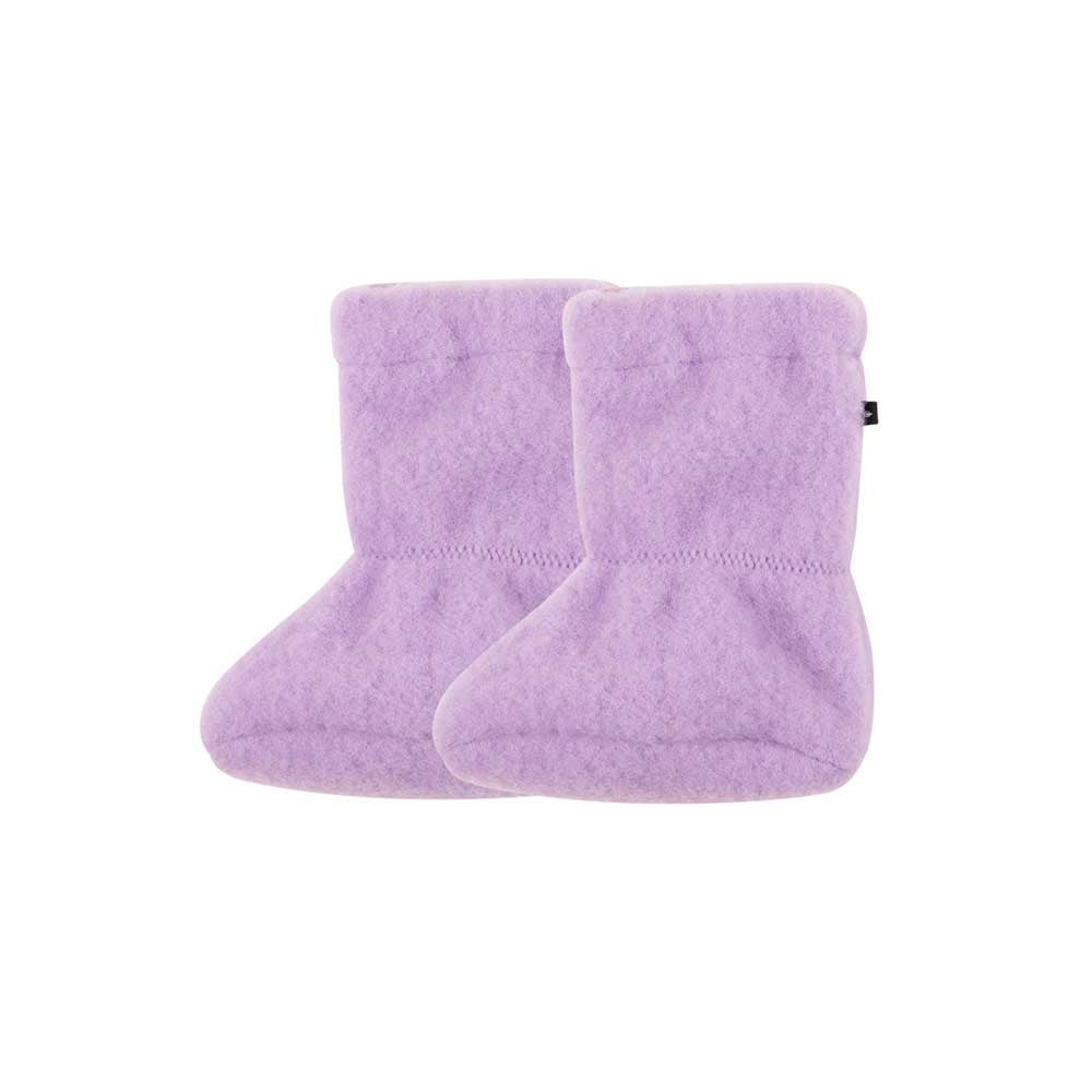 Pure Pure Wollfleece Baby-Füsslinge in Lilac bei Bärechind