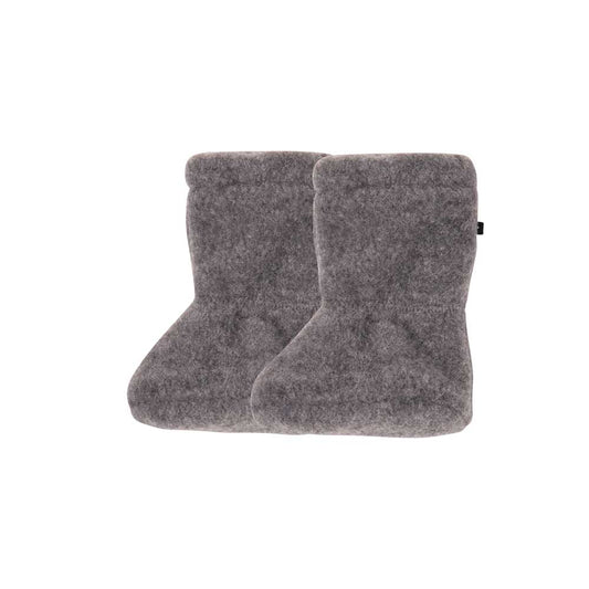 Pure Pure Wollfleece Baby-Füsslinge in Schiefer bei Bärechind