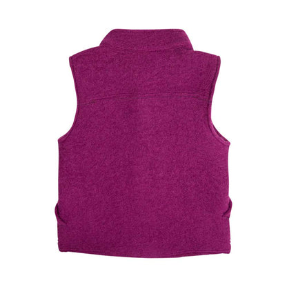 Rückansicht der Pure Pure Wollwalk Weste in Purple-Wine