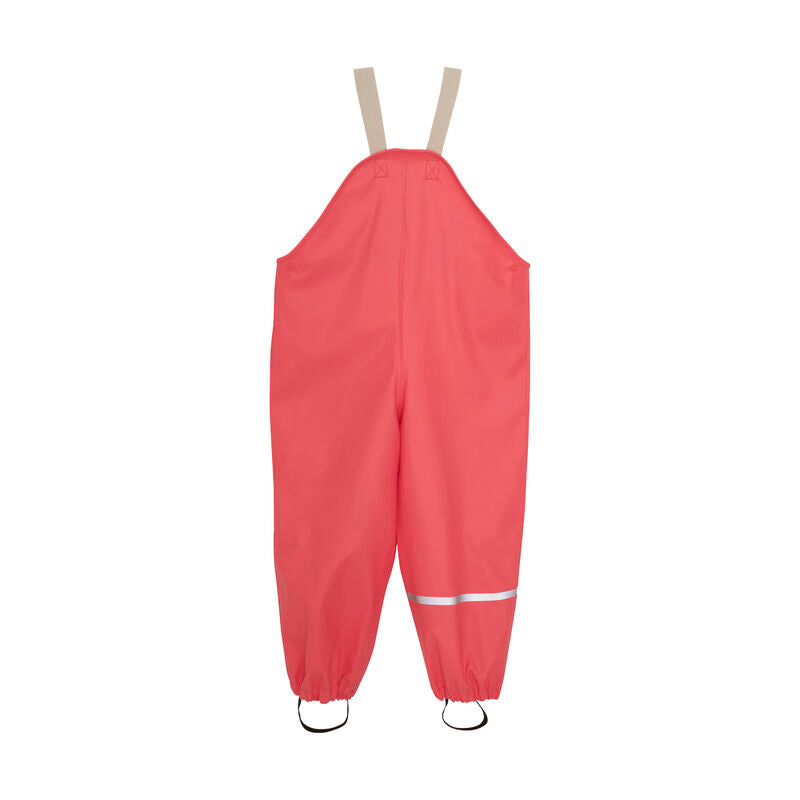 Rückenansicht der nachhaltigen Regenhose mit elastischen Beinabschlüssen – von Bärechind Kinderladen in Winterthur, Zürich, Schweiz.