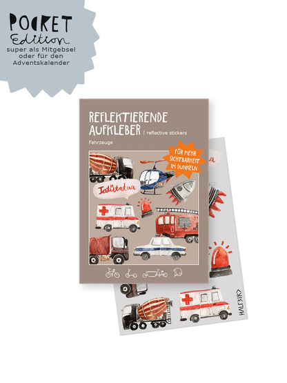 Reflektierende Sticker "Fahrzeuge" | Pocket Edition