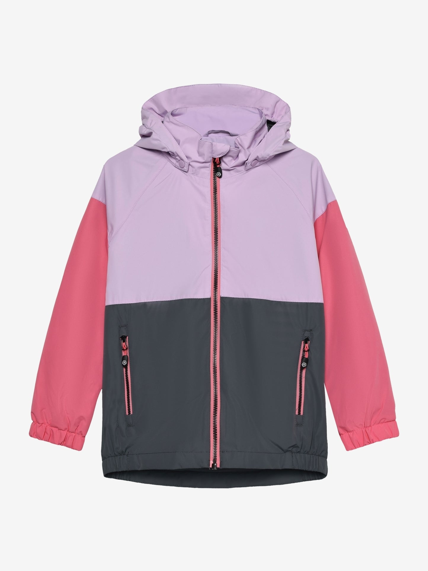 Rosa lila Colorblock Regenjacke von Color Kids im Kinderladen Bärechind Winterthur Zürich Schweiz kaufen