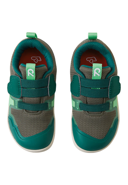 Draufsicht der ReimaTec Barfussschuhe Tepastelu für Kinder mit Klettverschluss und breiter Zehenbox