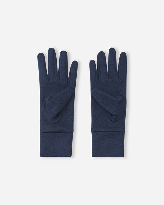 Reima Etsin Wollhandschuhe in Navy, gestricktes Paar aus 100 Prozent Wolle