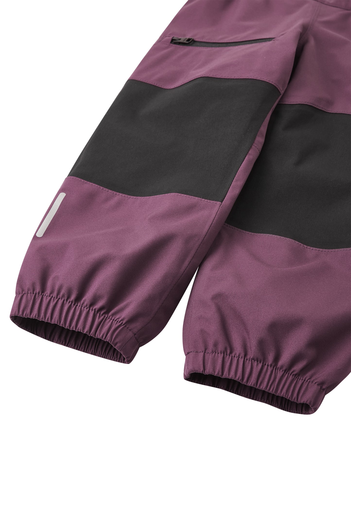 Detail verstärkte Kniepartie ReimaTec Kinderhose Samppi Deep Purple