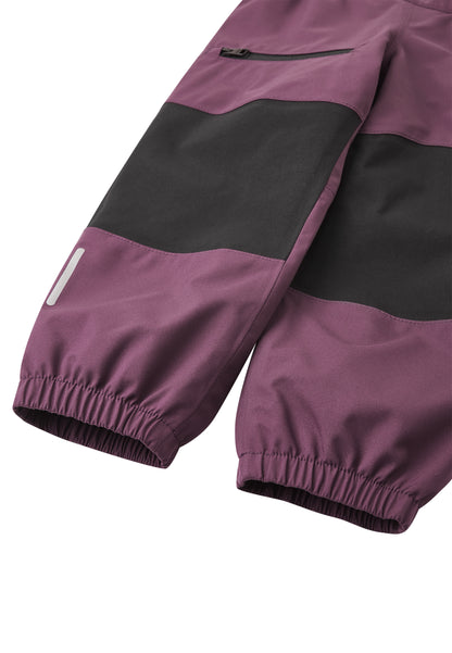 Detail verstärkte Kniepartie ReimaTec Kinderhose Samppi Deep Purple