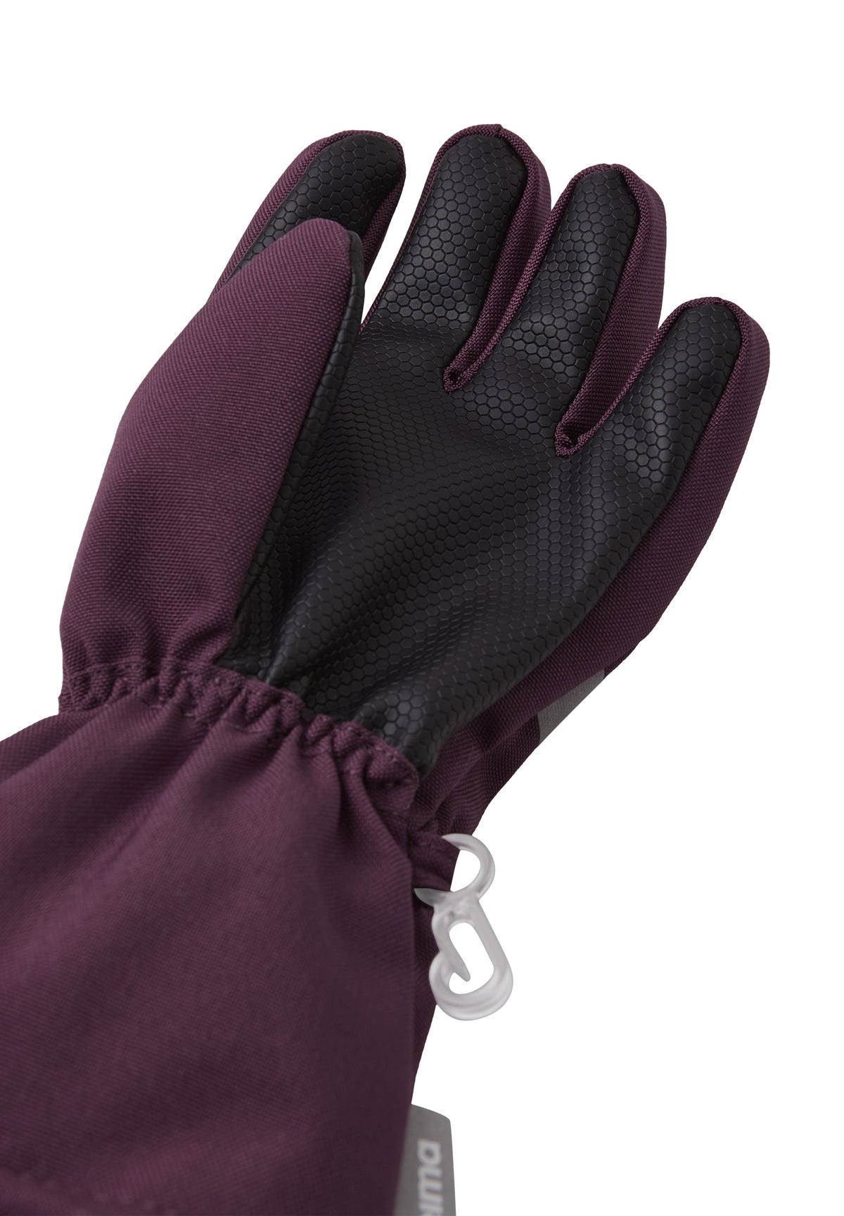 Reima Milne Fingerhandschuh in Deep Purple an der Hand