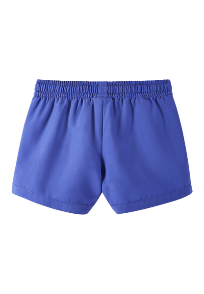 Rücseite der Reima Nauru Badeshorts – in Lila mit UV-Schutz