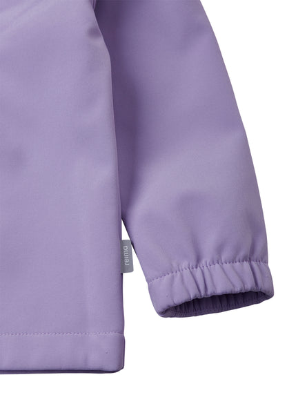 Detail Ärmelabschluss Reima Softshell-Jacke Vantti Lilac Amethyst