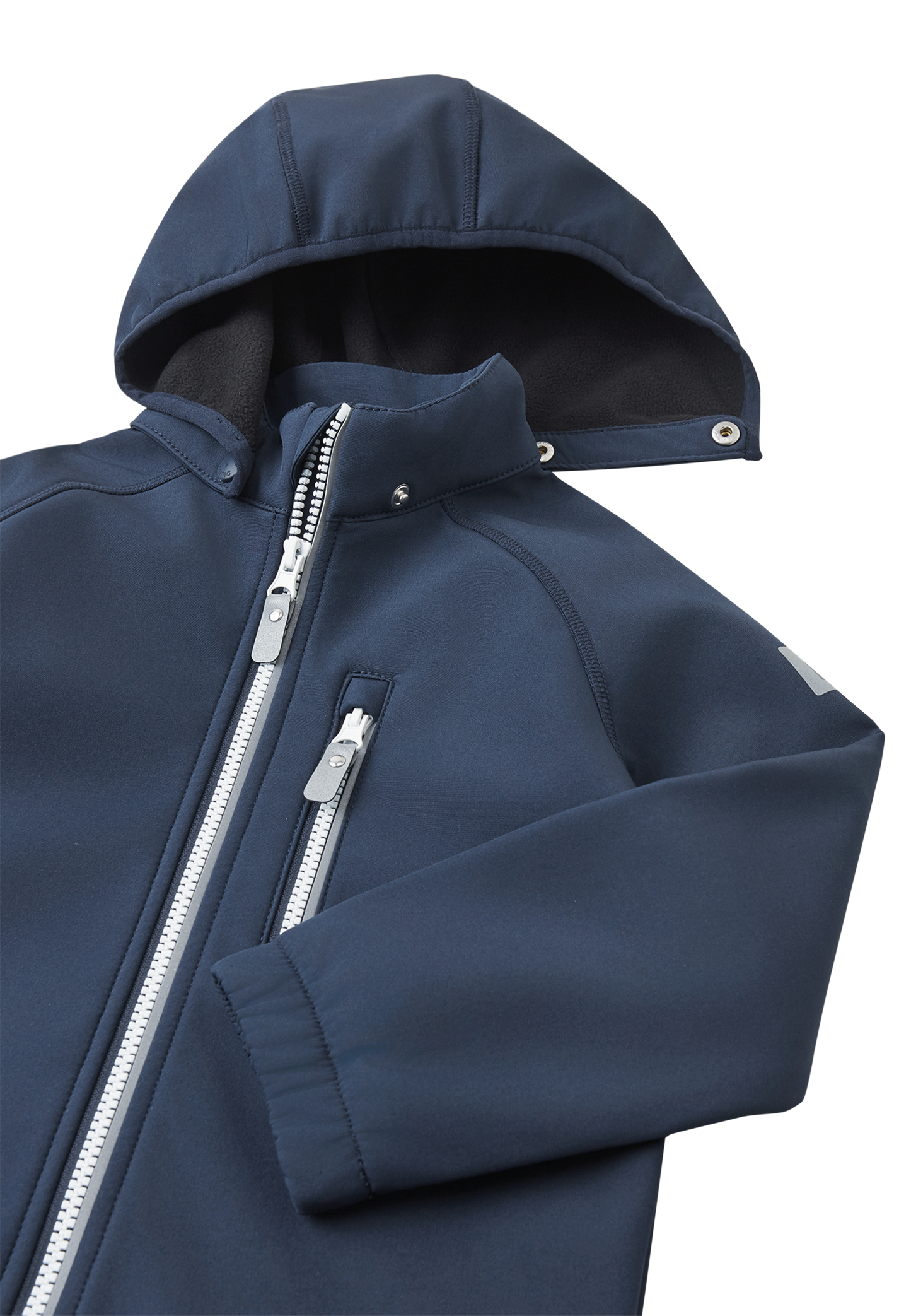Detail abnehmbare Kapuze Reima Softshell-Jacke Vantti Navy