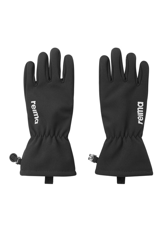 Reima Tehden Softshell Handschuhe in Black, Ansicht von vorne
