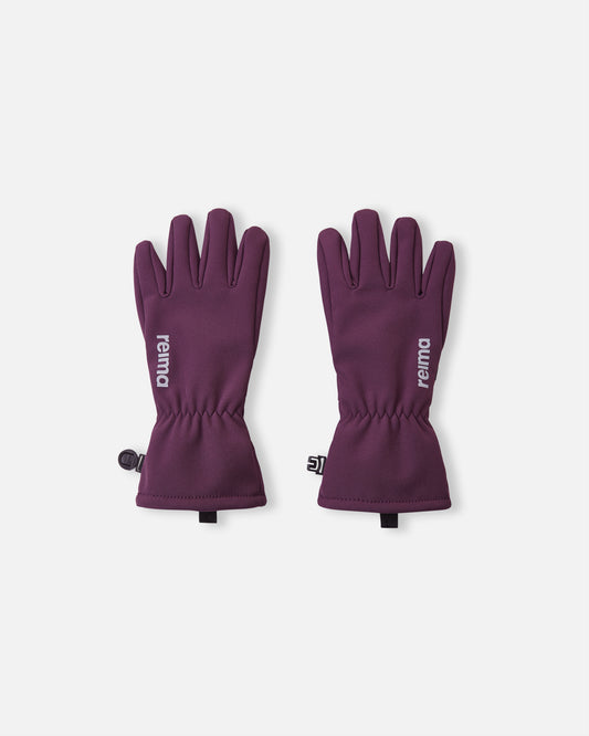 Reima Tehden Softshell Handschuhe in Deep Purple, Ansicht von vorne